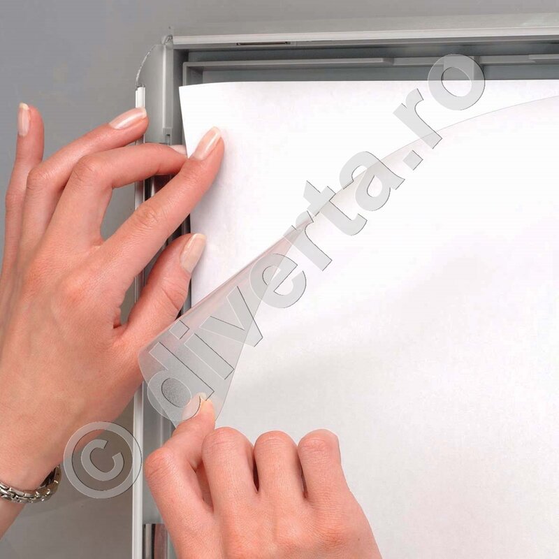 Rama aluminiu pentru puzzle 34x48 cm 25 MM, culoare argintiu (silver) mat,